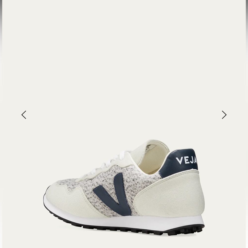 Veja SDU Flannel Sneaker in Snow/Nautico - Picture 6 of 11
